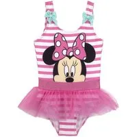Disney Minnie Mouse Badeanzug Kinder Badeanzug mit Tüll schnelltrocknend