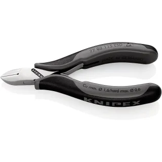 KNIPEX Elektronik-Seitenschneider ESD - 7702115ESD