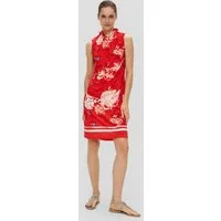 s.Oliver Minikleid Kleid Jerseykleid mit Faltenausschnitt