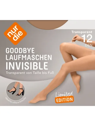 NUR DIE Damen Strumpfhose Goodbye Laufmaschen Invisible 12 DEN
