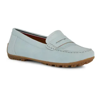 Geox D Kosmopolis Wildleder Damen Hellblau Mokassins Schuhe