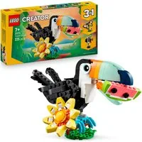 LEGO® Wilde Tiere: Tropischer Tukan (31173), LEGO Creator Konstruktionsspielsteine, (225 St), Made in Europe