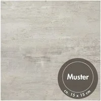 misento Vinylboden selbstklebend in Beton- und Marmoroptik, 1 Muster, PVC Bodenbelag 4,46 m², für Fußbodenheizung, Badezimmer, Wohnräume
