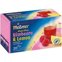 Meßmer Tee Miami Vibes Himbeere & Lemon, Früchtetee mit Himbeer-Zitronen-Aroma
