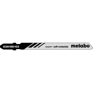 Metabo Stichsägeblätter expert soft materials 74 mm HCS - 5 Stück - 623641000