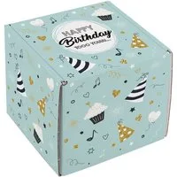 Herz & Heim Geschenkbox zum Geburtstag - Geschenkverpackung aus stabiler Pappe, verschiedene Größen