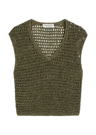 Marc OPolo Casual - Netzpullunder slim Medium Green - Gr. - XS
