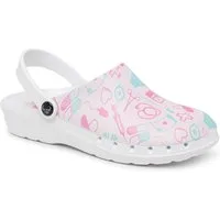 suecos Damen Clogs "ODEN+ PRINT" Medical Pink Sicherheitsschuh