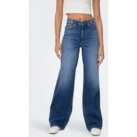 ONLY High-waist-Jeans ONLJUICY HW WIDE LEG DOT330 DNM NOOS Baumwollmischung, wide fit, high waist