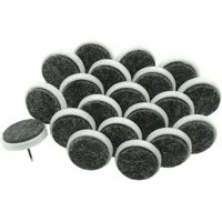 HundB Filzgleiter 20 Filzgleiter zum Nageln rund Ø 20mm Braun, (Set, 20 St), Möbelgleiter Stuhlgleiter Laminatgleiter Bodenschutz Möbelschutz