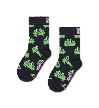 happy socks - Kids Frog Sock Schwarz