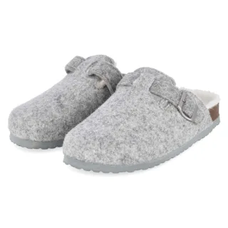 Supersoft Hausschuhe - Gr. 36 - Grau - Filz