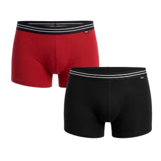 2er-Pack Herren Elastische Baumwollboxershorts D6578