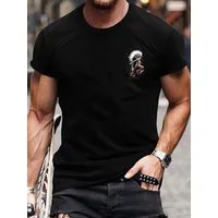 RMK T-Shirt Herren Print Shirt Rundhals kurzarm Streetwear