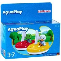 Aquaplay Wasserbahn Outdoor Wasser Spielzeug 2 Segelboote + 2 Figuren 8700000270