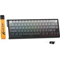 ATTACK SHARK X68PRO HE 8KHz Rapid Trigger Wireless Gaming-Tastatur,0,01mm RT Gaming-Tastatur (Hall-Effekt-Magnetschalter,BT/2.4G/Kabel,RGB)