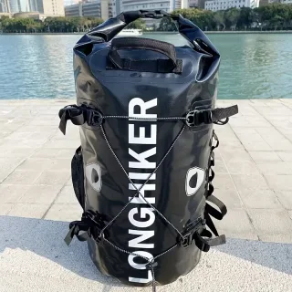 Xmund 30L IPX7 Waterproof Backpack Dry Bag Roll Top Floating for Kayaking Hiking Fishing Paddleboarding Motorcycle Trave