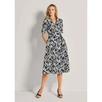 MADELEINE Maxikleid Sommerkleid mit Gürtel, in Wickelform Unifarbenes Design mit tiefem V-Ausschnitt und Knopfdetails