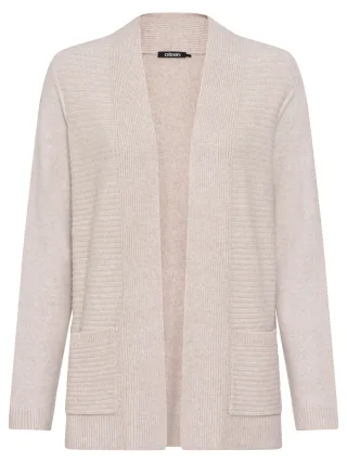 Olsen - Cardigan Long Sleeves caffe latte melange - Gr. - 48