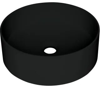 Neuesbad Serie 600 Waschbecken, Schwarz, Ø360mm NB1DECQSNU4S1