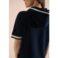 CECIL Kapuzenshirt in strukturierter Qualität mit Rippdetails