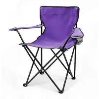 Spetebo Campingstuhl Campingstuhl mit Getränkehalter - lila (Stück, 1 St), Camping Strand und Garten Klappstuhl mit Tragetasche