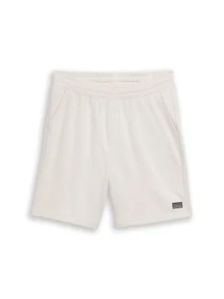 Denim Tom Tailor - Relaxed Sweat-Shorts greyish white - Gr. - XXL