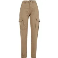 URBAN CLASSICS Stoffhose Urban Classics Damen Ladies Cotton Twill Utility Pants (1-tlg)