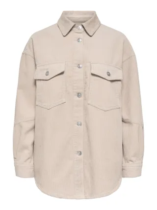ONLY - ONLTIGGY L/S CORD SHACKET PNT NOOS Silver Lining - Gr. - M