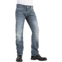 HERO by John Medoox 5-Pocket-Jeans Baxter Denim Relaxed Fit Jeans Relaxed Fit Casual Clean Wash Denim Jeans für Herren