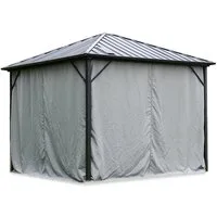 HOME DELUXE Gartenmöbel-Schutzhülle Pavillon AZUR - Vorhänge