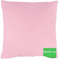Kisska Kissenbezug LUNA Kissenüberzug Sofakissenbezug Kopfkissenbezug, (1 Stück), Atmungsaktiv, aus Baumwolle 40x40 Rosa