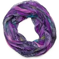 styleBREAKER Loop Loop Schal Feder Muster, (1-St)