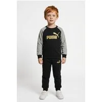 PUMA Trainingsanzug MINICATS ESS RAGLAN CREW SET FL INF (2-tlg), 2-teilig, mit Rundhalsausschnitt, mit innenliegendem Kordelzug