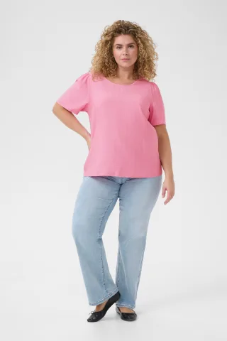 Kurzarm-Bluse Regular fit Rosebloom CC pink