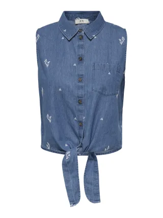 JDY - JDYKAI S/L SHIRT WVN DIA Light Blue Denim - Gr. - S