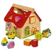 Eichhorn Steckspielzeug Steckhaus, (Set, 15-tlg), aus Holz