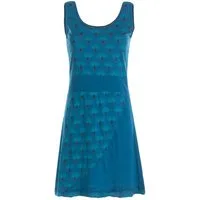 Vishes Sommerkleid Damen Trägerkleid bedruckt Lagendesign Baumwolle Alternative Mode, Boho, Hippie, Ethno, Festival