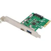 PCIe Karte USB Typ-C + USB A, Schnittstellenkarte
