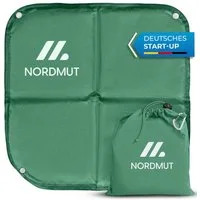 Nordmut Thermositzkissen Sitzkissen Outdoor, Wandern Camping, faltbar, wetterfest, leicht, Spar-Set, 1-tlg., Nordmut Nallo + Alu Karabiner + Transportbeutel, isolierend, wasserabweisend, ultraleicht, atmungsaktiv, Trekking