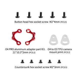1-5 Kits Axisflying DJI O3 to O4 Pro Adapter - Frame Conversion for MANTA 5/C35 V2/C30, Plug & Play