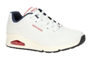 Skechers UNO 73690 WNVR wei? - sportliche Halbschuhe f?r Damen
