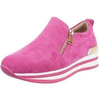 Ital-Design Trendiger Slipper mit exquisite Komfortoptionen Sneaker (89318991) Keilabsatz/Wedge Sneakers Low in Pink