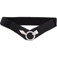 MIRROSI Taillengürtel Leo Unifarbe breit 6cm für Taillenumfang 85 bis 110cm, ONESIZE (Angenehmes Tragesgefühl, Leopard Muster, Unifarben) Breiter Stretch Gürtel