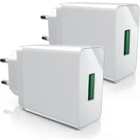 Aplic mit Schnellladefunktion, 18W Quick Charge 3.0, Ladeadapter, Netzteil USB-Ladegerät (3000 mA, 2-tlg., Quick Charge 3.0 USB-Ladegerät 1x USB A QC 3.0 Port / max. 3A über QC)
