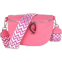 MIRROSI Bauchtasche Damen Taschen, Umhängetasche, Brusttasche, 26x18x9cm Veganes Leder (Schultertasche für jeden Anlass), Crossbody Bag, Bohemian gemusterten& verstellbaren Schulterriemen