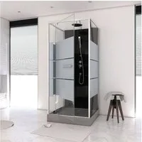 Marwell Komplettdusche Dusy, BxT: 80x80 cm, Einscheibensicherheitsglas, inkl. Armaturen