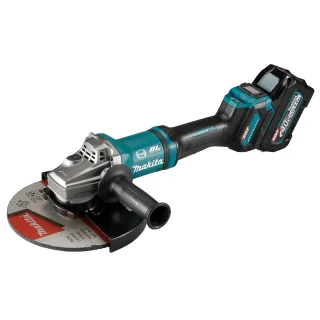 Makita Akku-Winkelschleifer 40V  / 5,0 Ah, 2 Akkus + Ladegerät im Transportkoffer - GA038GT201
