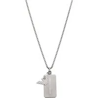 Emporio Armani Kette mit Anhänger Schmuck Geschenk Edelstahl