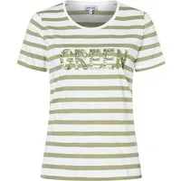 MORE&MORE Kurzarmshirt sportives Kurzarmshirt, gestreift